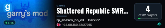 Shattered Republic SWRP | IN Development live status badge