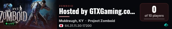 Hosted by GTXGaming.co.uk live status badge