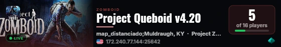 Project Queboid v4.20 live status badge