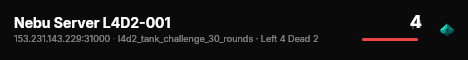 Nebu Server L4D2-001 live status badge