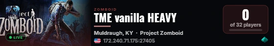 TME vanilla HEAVY live status badge
