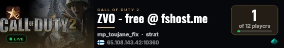 ZVO - free @ fshost.me live status badge