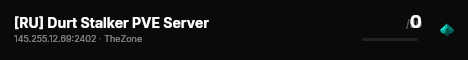 [RU] Durt Stalker PVE Server live status badge