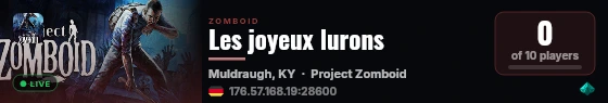 Les joyeux lurons live status badge