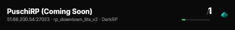 PuschiRP (Coming Soon) live status badge