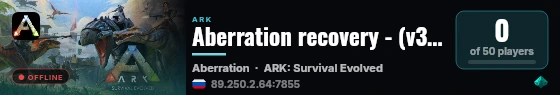 Aberration recovery - (v358.24) live status badge