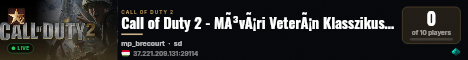 Call of Duty 2 - MÃ³vÃ¡ri VeterÃ¡n Klasszikusok | SynHosting.eu live status badge