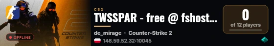 TWSSPAR - free @ fshost.me live status badge