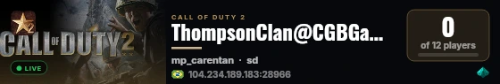 ThompsonClan@CGBGames live status badge