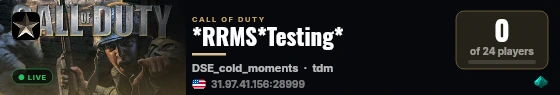 *RRMS*Testing* live status badge