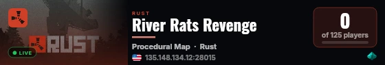 River Rats Revenge live status badge