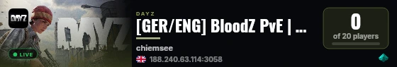 [GER/ENG] BloodZ PvE | AI | Bitcoin | Keycards | Mining | 150k live status badge