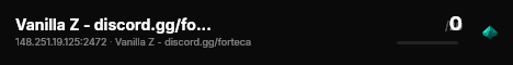 Vanilla Z - discord.gg/forteca live status badge