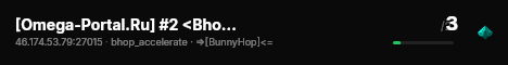 [Omega-Portal.Ru] #2 <Bhop> [Autobhop] [Timer] [Styles] [Ranks] live status badge