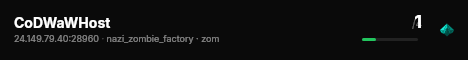 CoDWaWHost live status badge