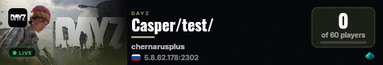 Casper/test/ live status badge