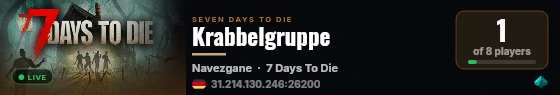 Krabbelgruppe live status badge