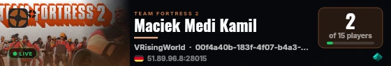 Maciek Medi Kamil live status badge