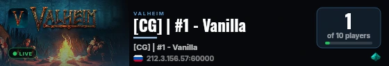 [CG] | #1 - Vanilla live status badge