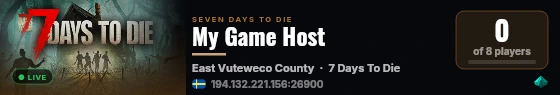 My Game Host live status badge