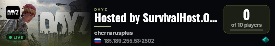 Hosted by SurvivalHost.ORG live status badge