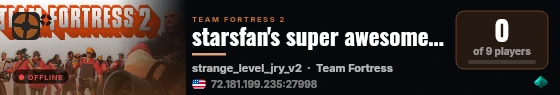 starsfan's super awesome BETA strange weapon leveling test serv live status badge