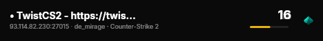 • TwistCS2 - https://twist1.ro • live status badge