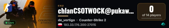 chlanCSOTWOCK@pukawka.pl live status badge