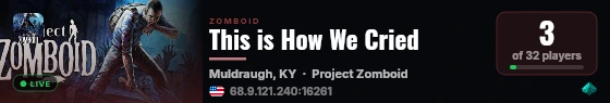 This is How We Cried live status badge
