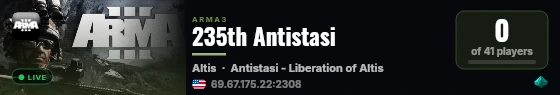 235th Antistasi live status badge