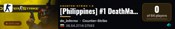 [Philippines] #1 DeathMatch #1 [Quality Arena] +18 live status badge