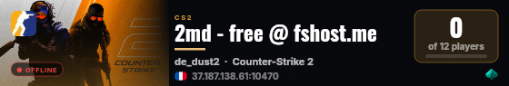 2md - free @ fshost.me live status badge