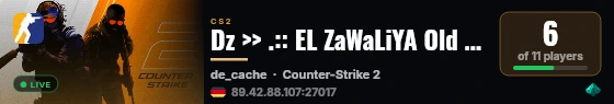 Dz >> .:: EL ZaWaLiYA Old ScHooL ::. - AutoMix - !ws !knife !gl live status badge