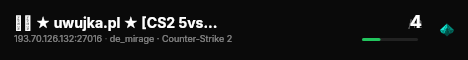 ██ ★ uwujka.pl ★ [CS2 5vs5 #8] ⚫ 10 MAPS live status badge