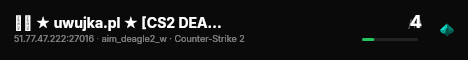 ██ ★ uwujka.pl ★ [CS2 DEAGLE] ⚫ live status badge