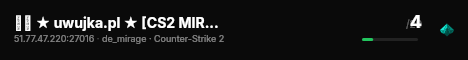 ██ ★ uwujka.pl ★ [CS2 MIRAGE #3] ⚫ live status badge