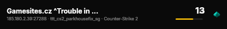 Gamesites.cz ^Trouble in Town live status badge