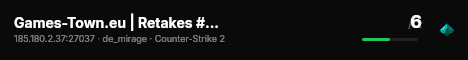 Games-Town.eu | Retakes #2 [EU,WS,KNIFE,GLOVES] live status badge