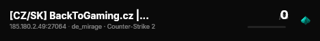 [CZ/SK] BackToGaming.cz | ONLY MIRAGE [SKINY, NOŽE, SAMOLEPKY] live status badge