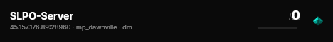 SLPO-Server live status badge