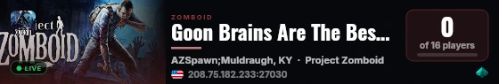 Goon Brains Are The Best Brains live status badge