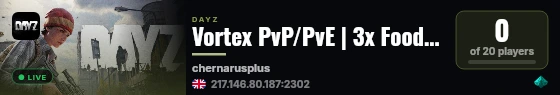 Vortex PvP/PvE | 3x Food + Weapons live status badge