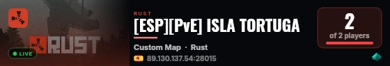 [ESP][PvE] ISLA TORTUGA live status badge