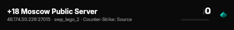 +18 Moscow Public Server live status badge