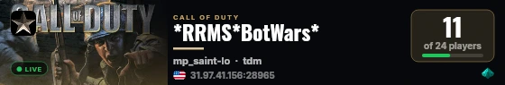 *RRMS*BotWars* live status badge