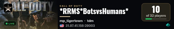 *RRMS*BotsvsHumans* live status badge