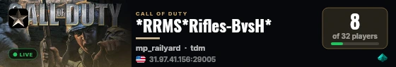*RRMS*Rifles-BvsH* live status badge