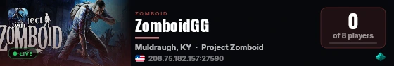 ZomboidGG live status badge