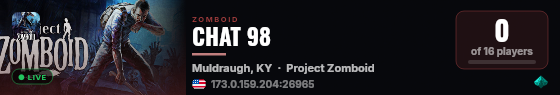 CHAT 98 live status badge