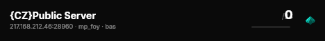 {CZ}Public Server live status badge